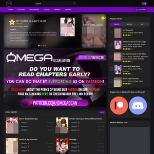 OmegaScans 网站截图