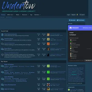 Undertow Club 网站截图