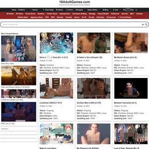 18AdultGames 网站截图