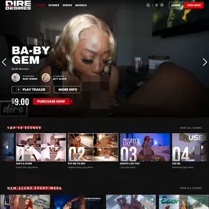 Dire Desires 网站截图