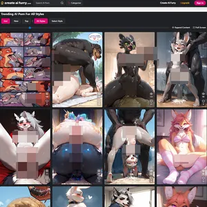 CreateAIFurry 网站截图