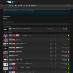 SimpCity ASMR 网站截图