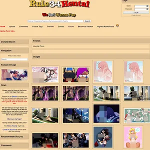 Rule34Hentai 网站截图