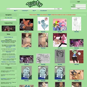 Rule 34 Paheal 网站截图