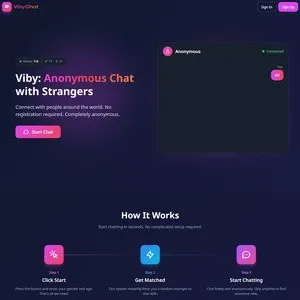 VibyChat 网站截图