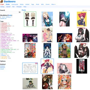 Danbooru 网站截图