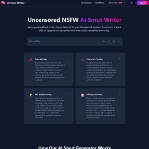 AI Smut Writer 网站截图