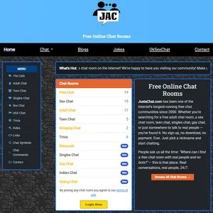 Just a Chat 网站截图