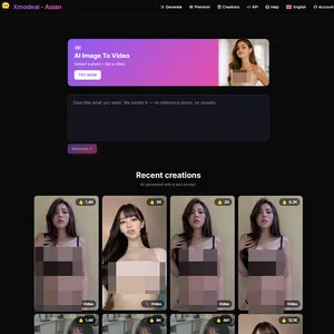 XModeAI Asian 网站截图