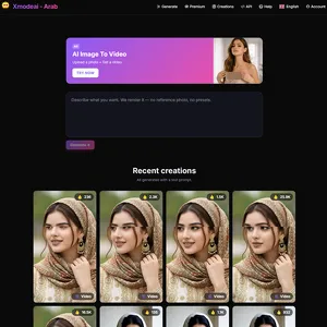 XModeAI Arab 网站截图