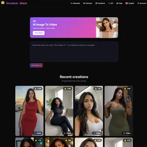 XModeAI Black 网站截图