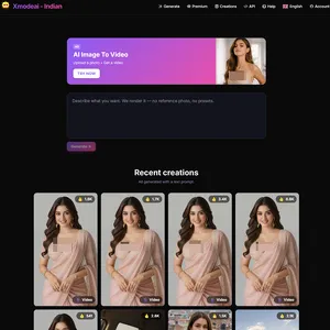 XModeAI Indian 网站截图