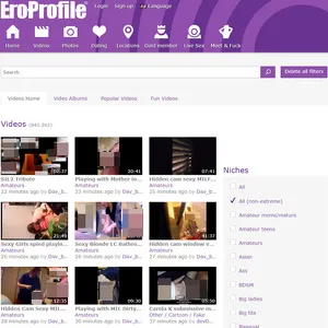 EroProfile 网站截图