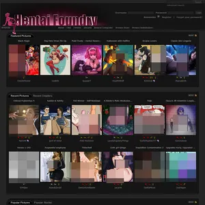 Hentai Foundry 网站截图