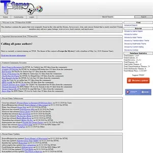 TFGames 网站截图