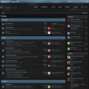 LoversLab 网站截图