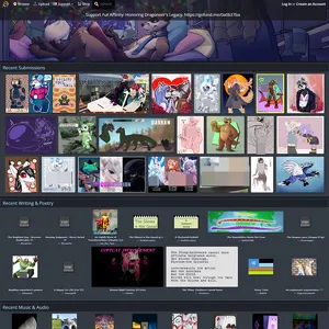 FurAffinity 网站截图