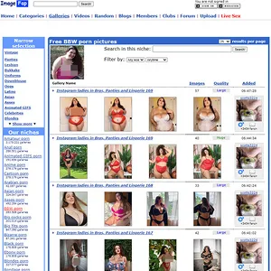 ImageFap BBW 网站截图