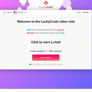 LuckyCrush 网站截图