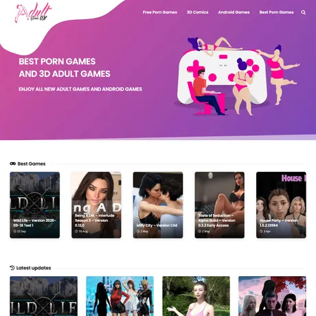 AdultGamesOn 网站截图